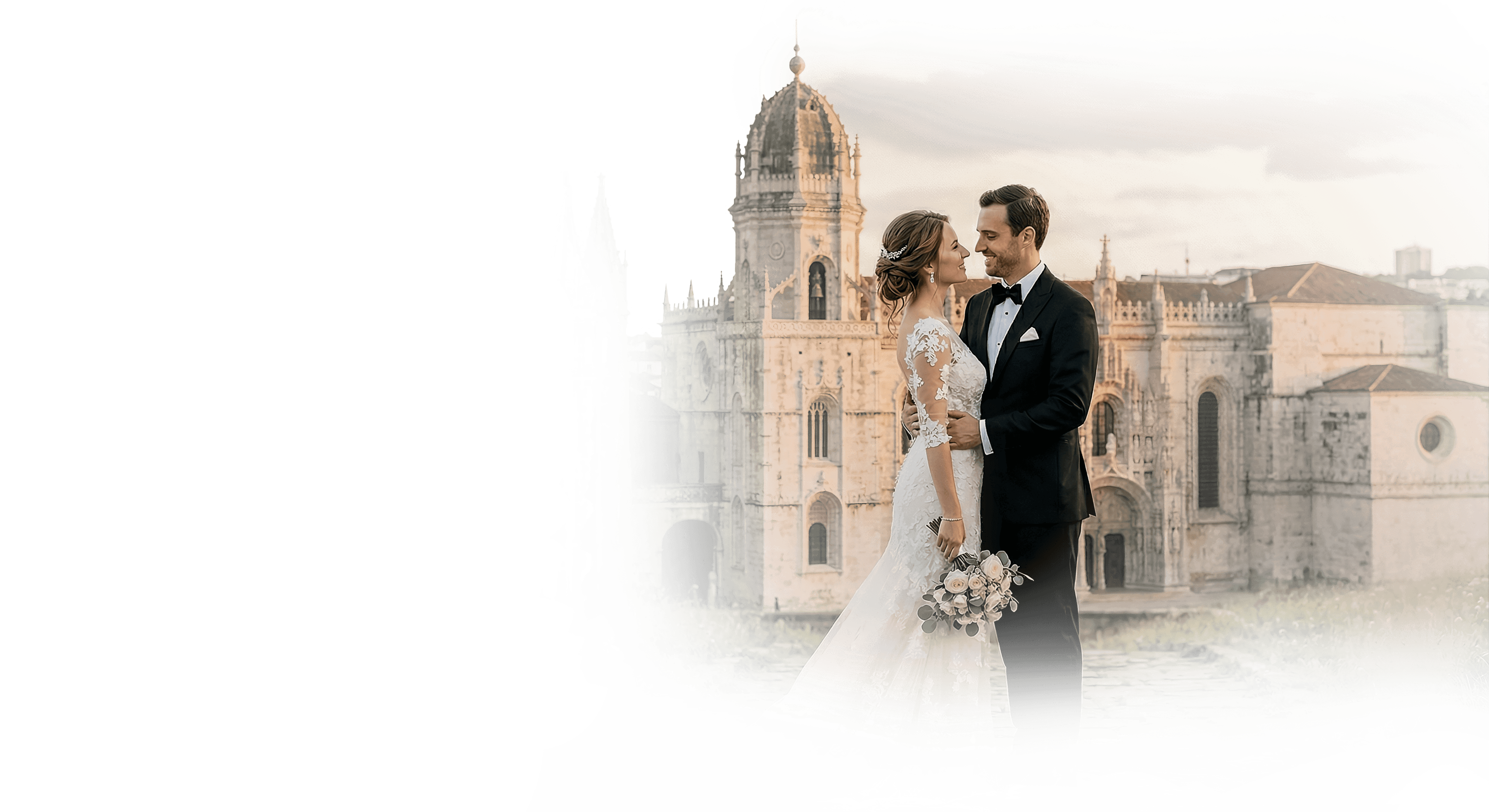 Noivos junto ao Mosteiro dos Jerónimos