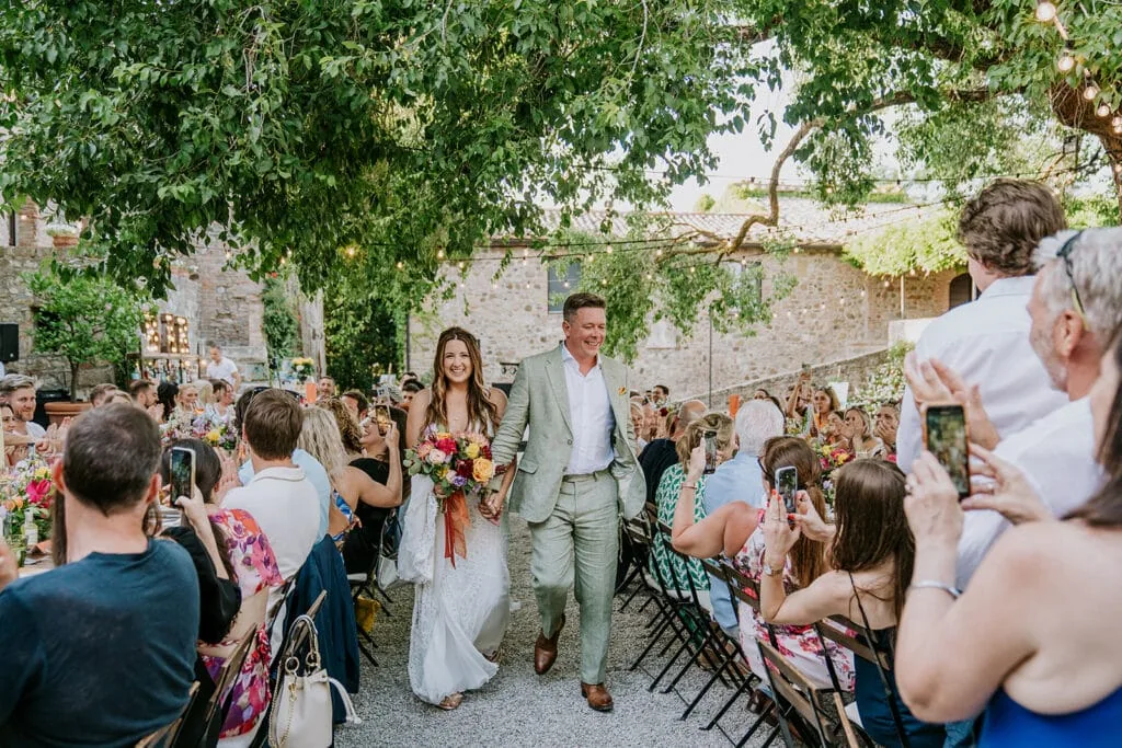 Wedding ceremony procession