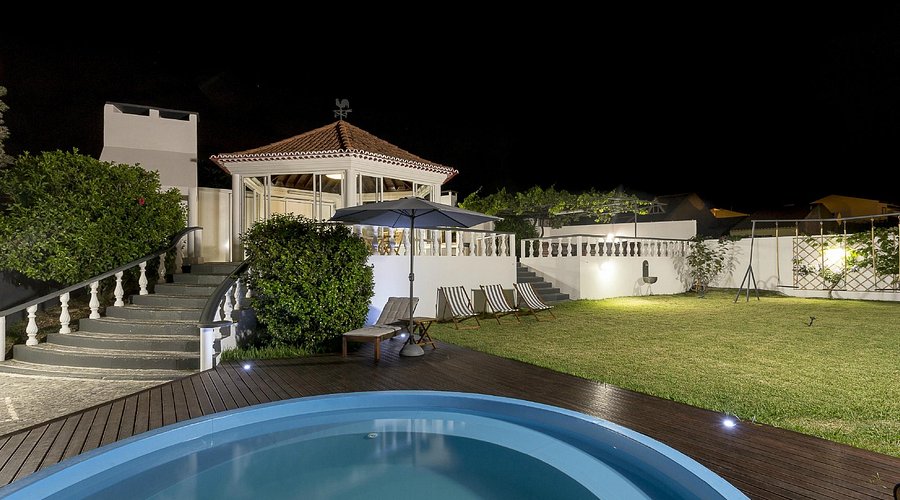 Hochzeitslocation Quinta das Rosas in der Abenddämmerung